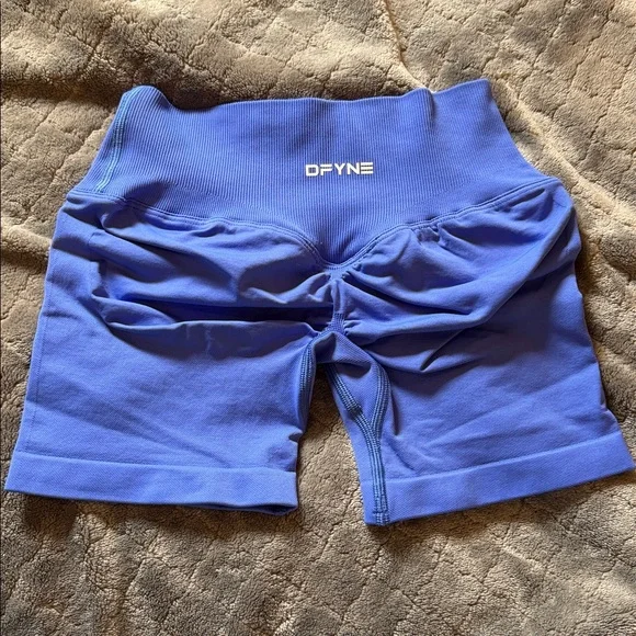 Vibrant Blue Women's Bike Shorts - Picture 3 of 3